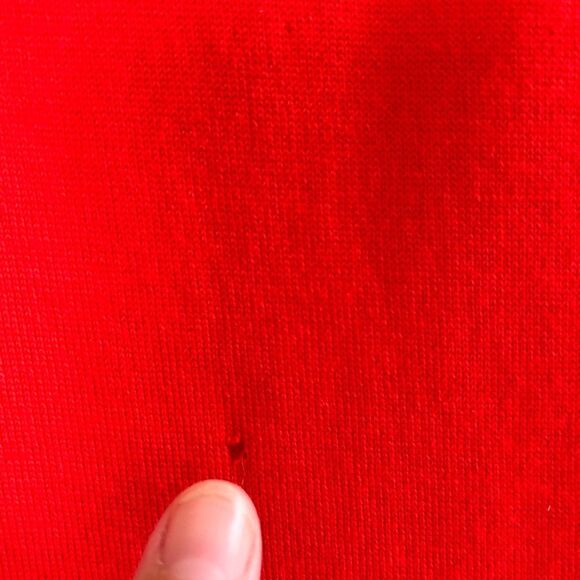 Victoria Beckham Red Blue White Crew Neck Sweater Stripe Longsleeve Top Large 10 - Picture 12 of 12